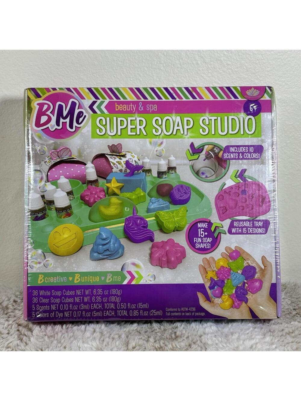 Super Soap Studio. Kids Or Adult Soap Making Kit. 15+ Fun Soap Shapes!! 5 Scents - Picture 1 of 7
